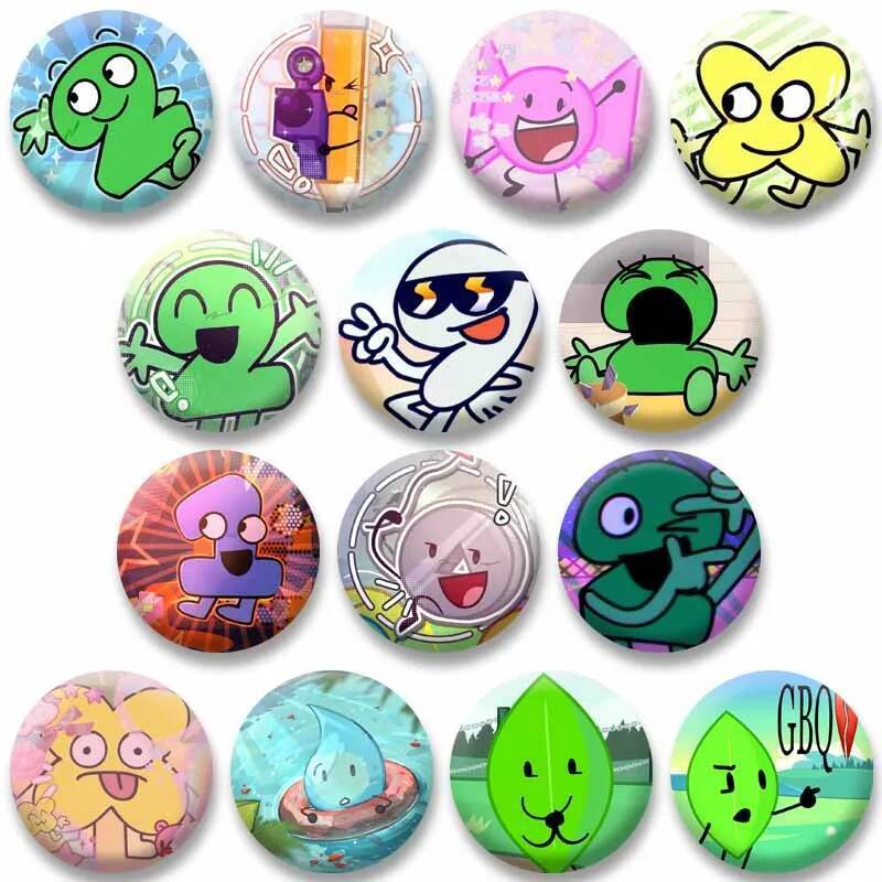Custom BFDI Battle for Dream Island Game Button Brooch Cute Funny ...