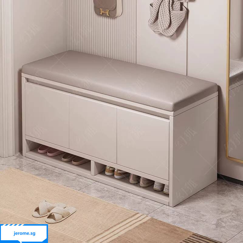 Household Shoe Bench Shoe Cabinet Stool All In One Shoe Rack Hallway ...