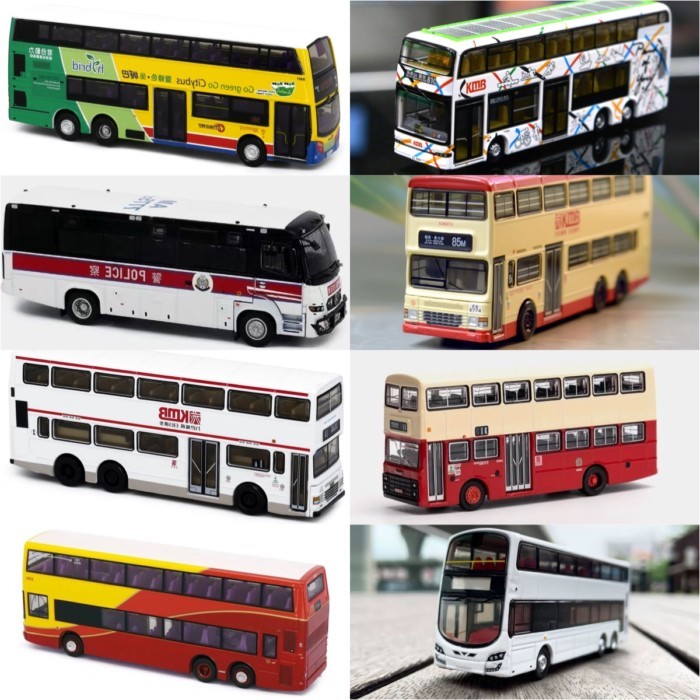 T Tiny Micro Shadow KMB Medium Bus Dennis KMB E500 Solar P White Hong ...