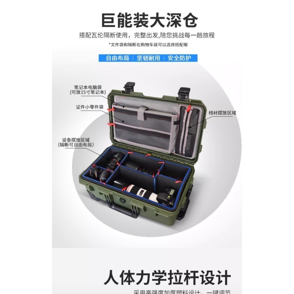 SMRITI S5129 Waterproof Tool Box | Retractable Handle & Shockproof ...