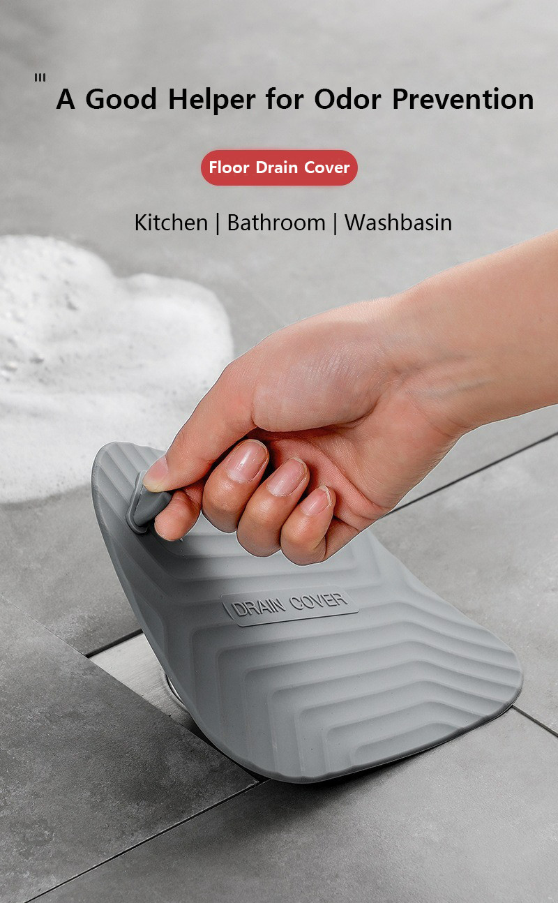 ABWBT Thicken Silicone Deodorant Pad Bathroom Sewer Floor Drain Cover ...