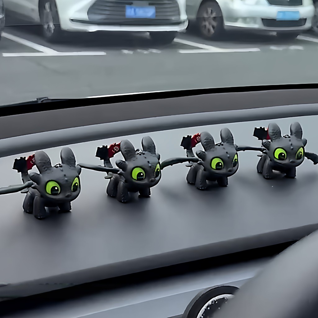 Cute How to Train Your Dragon Toothless Car Ornaments Night Brake Wings ...