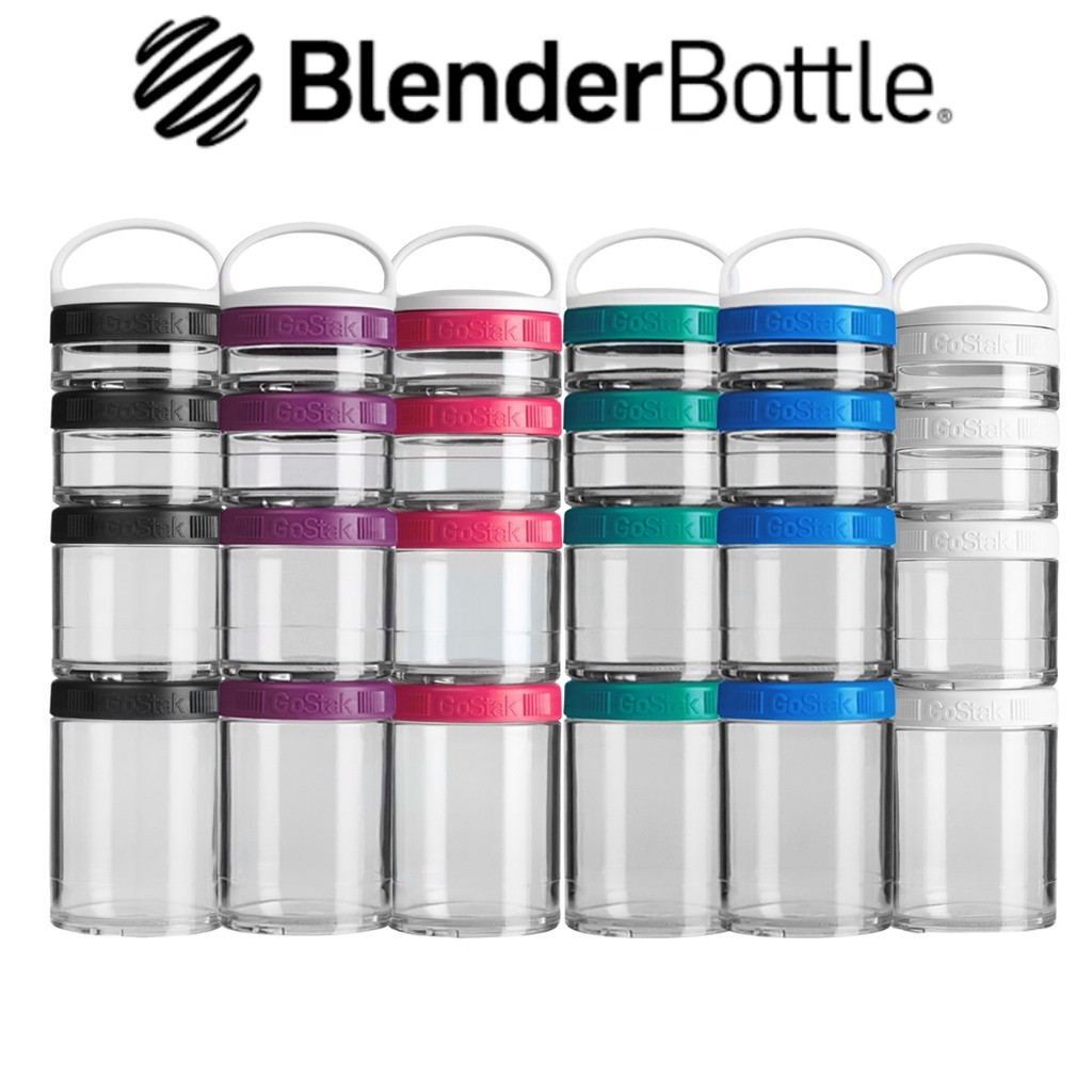 Blender Bottle GoStak 2 or 3 Pack Portable Stackable Containers BPA ...