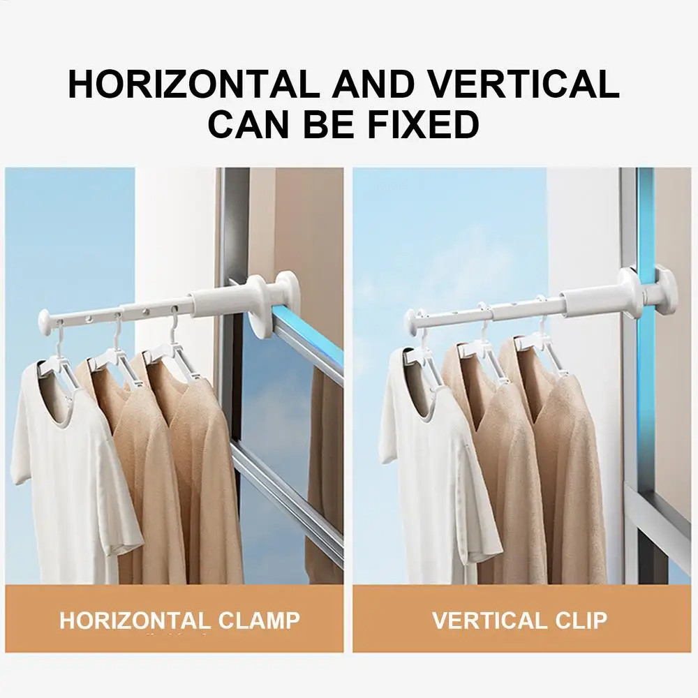 (🔥SG stock🔥) 4pcs Foldable Travel Clothe Drying Rack Retractable Window ...