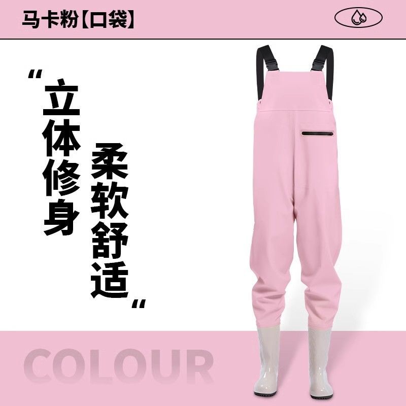 Taiwan Shipment🚛 Ladies Half-Length Thickened Water Waterproof Jumpsuit ...