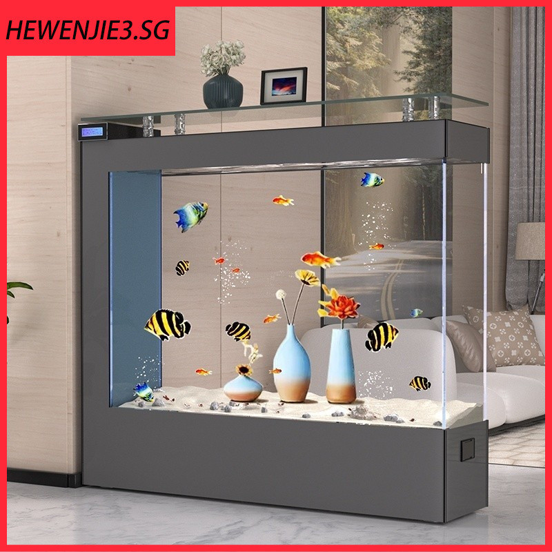 Luxury Fish Set Tank Fish Living Room Home Screen Partition Rectangular ...