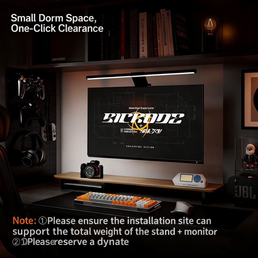 Inverted Monitor Arm Adjustable Computer Monitor Bracket Computer Stand ...