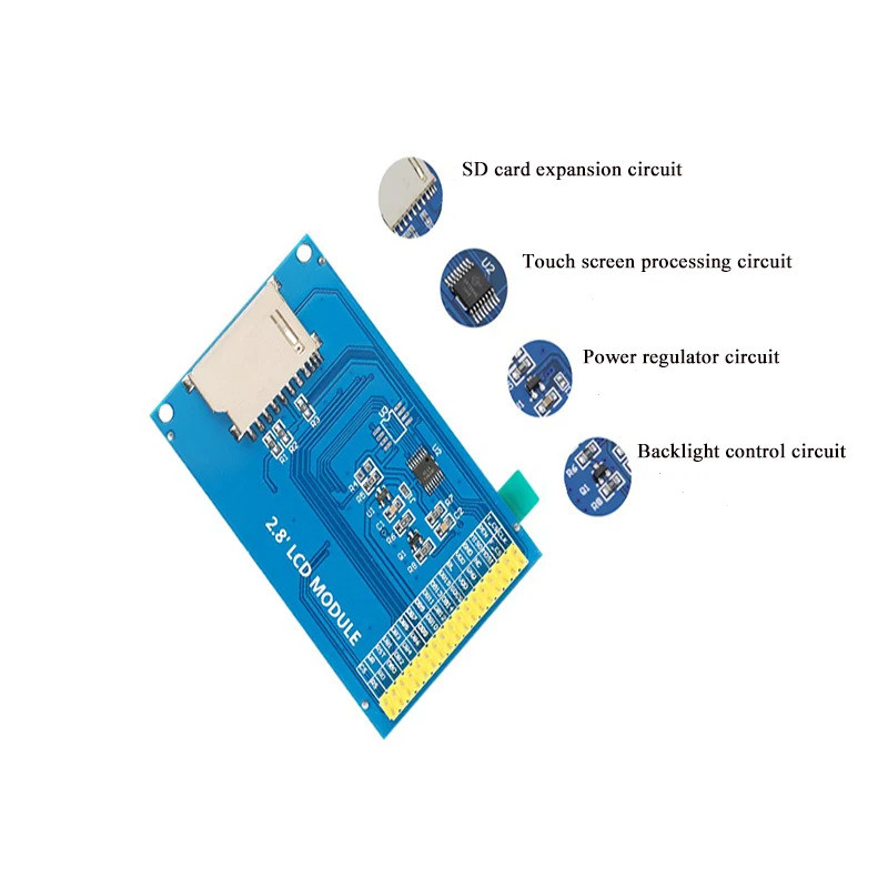 2.8/3.5 Inch TFT Touch LCD Color Screen Display Module Drive ILI9341 ...