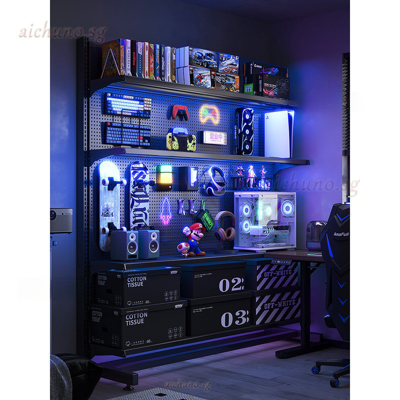 TANH Shelf Storage Rack Storage Cabinet Computer Desk Floor-standing ...