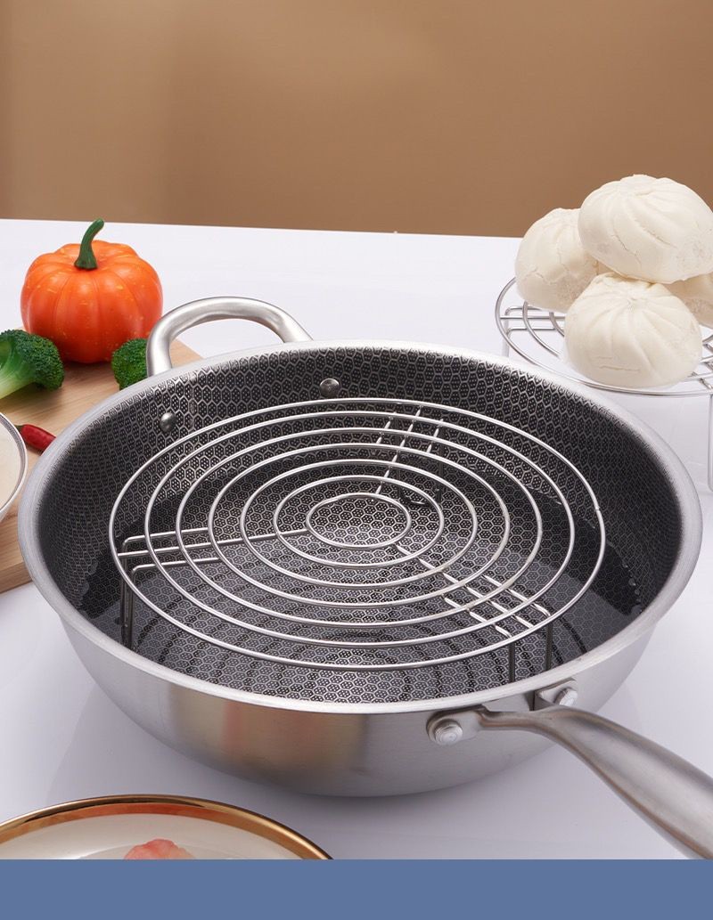 304 Stainless Steel Water Contactless Steam Rack Steamer Household ...