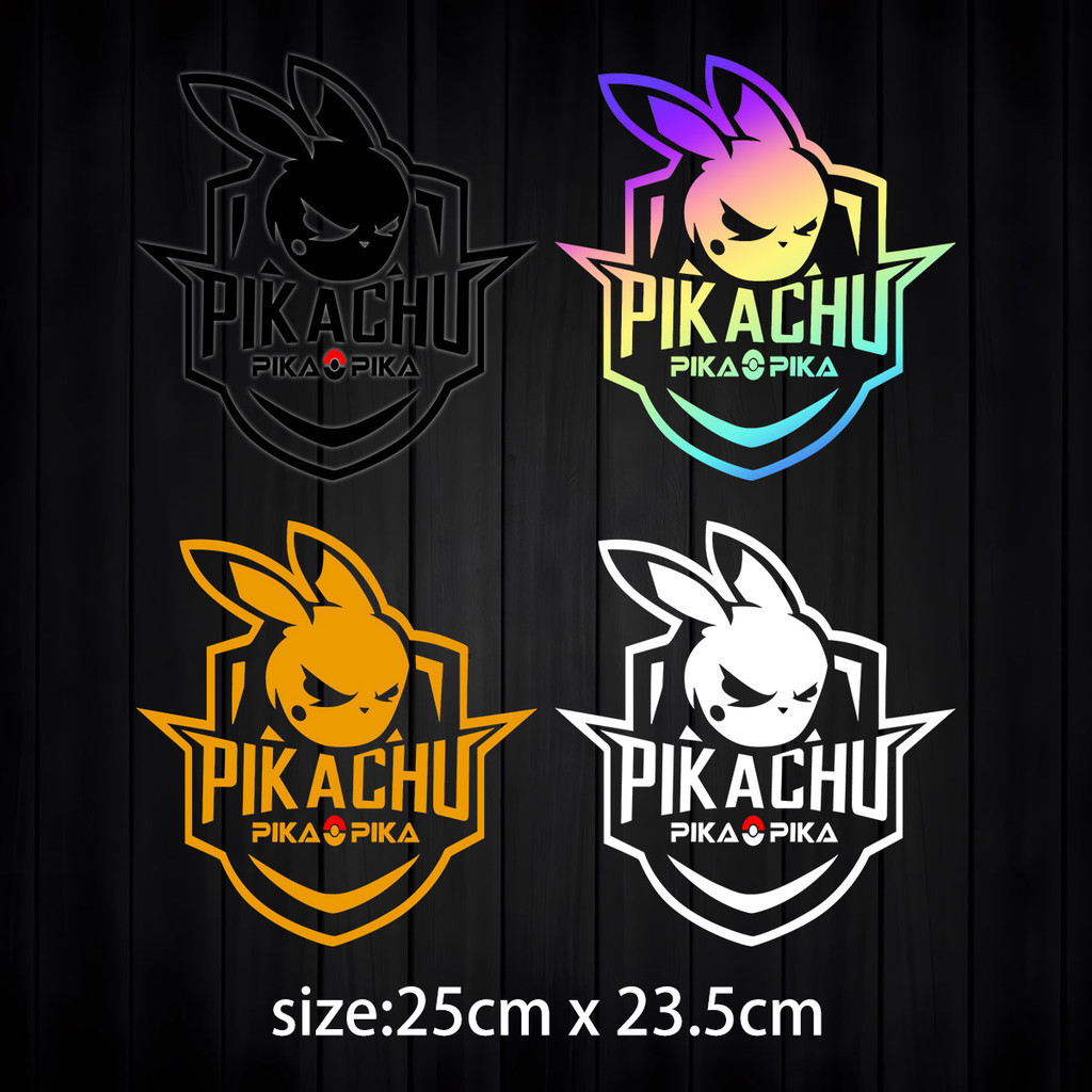 JDM Stickers Magic Baby Pikachu Angry Explosion Version Car Window ...