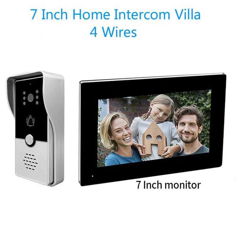 7inch Indoor Monitor Intercom System Visl Doorphone Camera Video ...