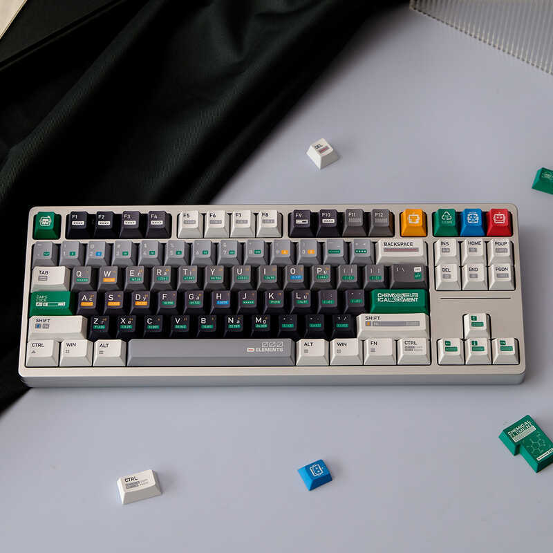 Keycap 2422 Chemical Style 5-Sided Sublimation Mechanical Keyboard ...