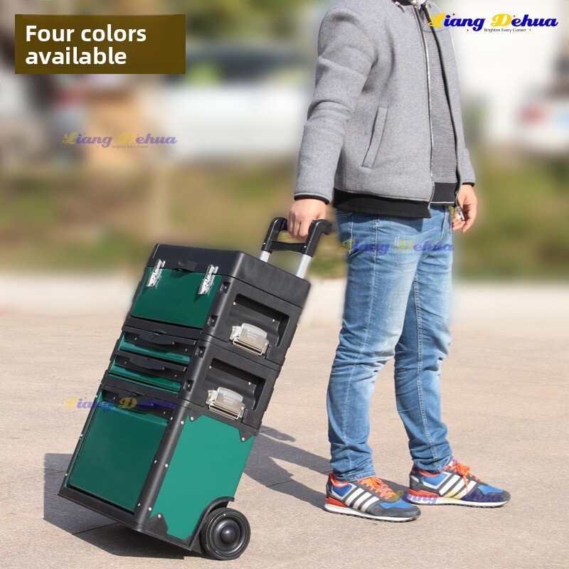 3 layer Separate Portable Multi-function Trolley Toolbox Portable ...