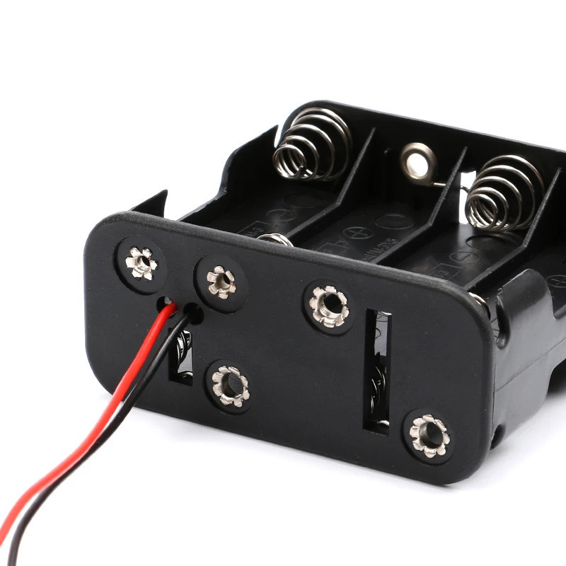 AA Battery Holder Case Box Double-sided 4AA 6AA 8AA Slots DIY Battery ...