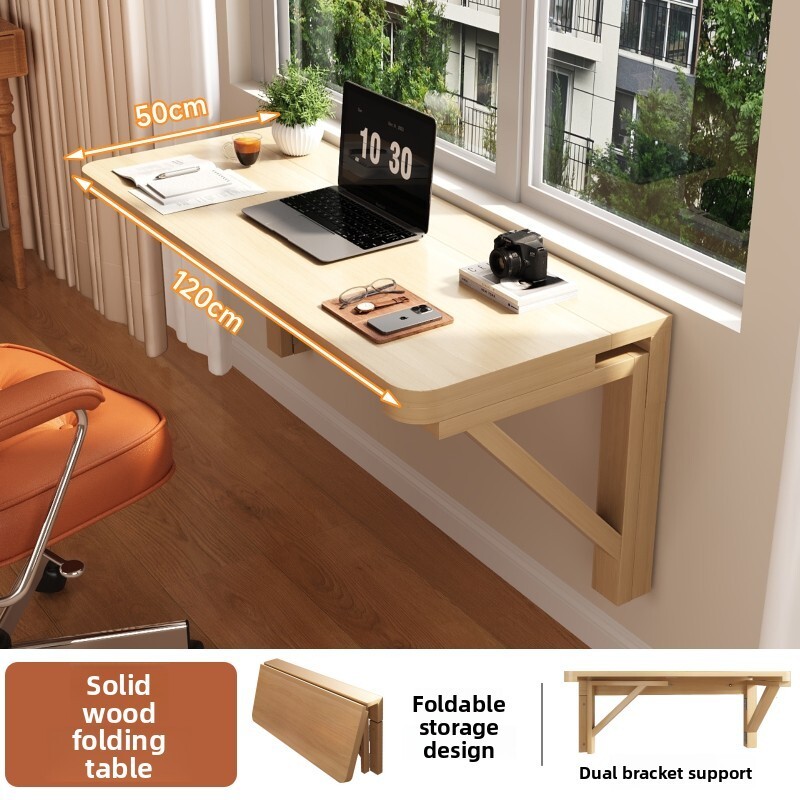 Wall-Mounted Folding Table Home Simple Desk Wall Desk Wall-Mounted Desk ...