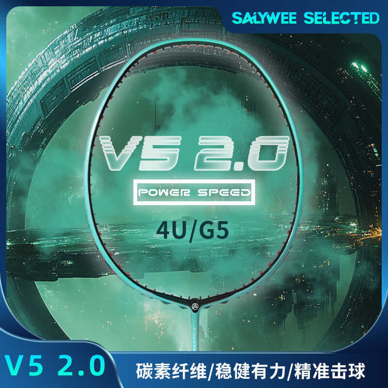 ALP Badminton Racket V5 2.0 High Rigidity Solid Center Rod Shock ...