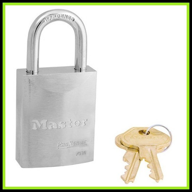 Master Lock 40mm Pro-Series Solid Steel Re-keyable Pin Tumbler Padlock ...
