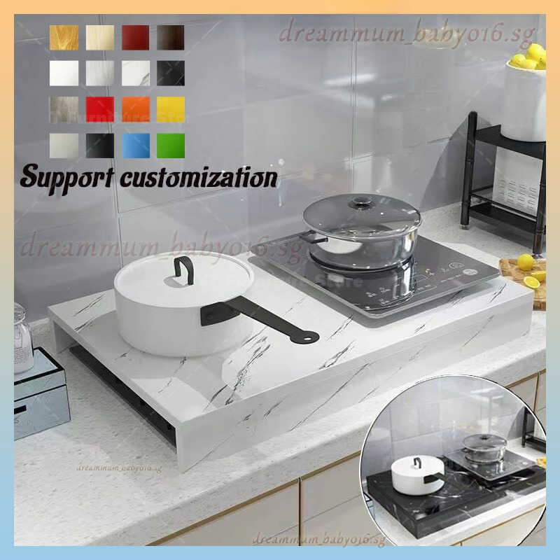 Fanenso Gas Stove Cover Board Induction Cooker Support Rack Wooden Base ...