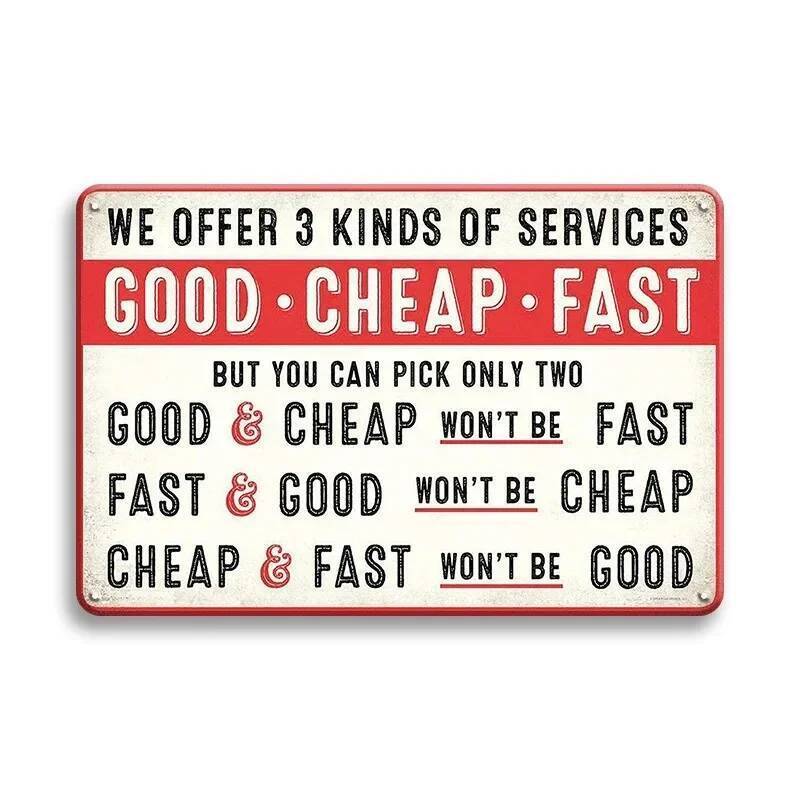 Vintage Style Metal Sign: 