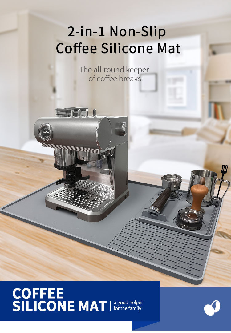 【1Set】2 in 1 Espresso Tamping Mat Silicone Bar Machine Pad 咖啡机垫 ...