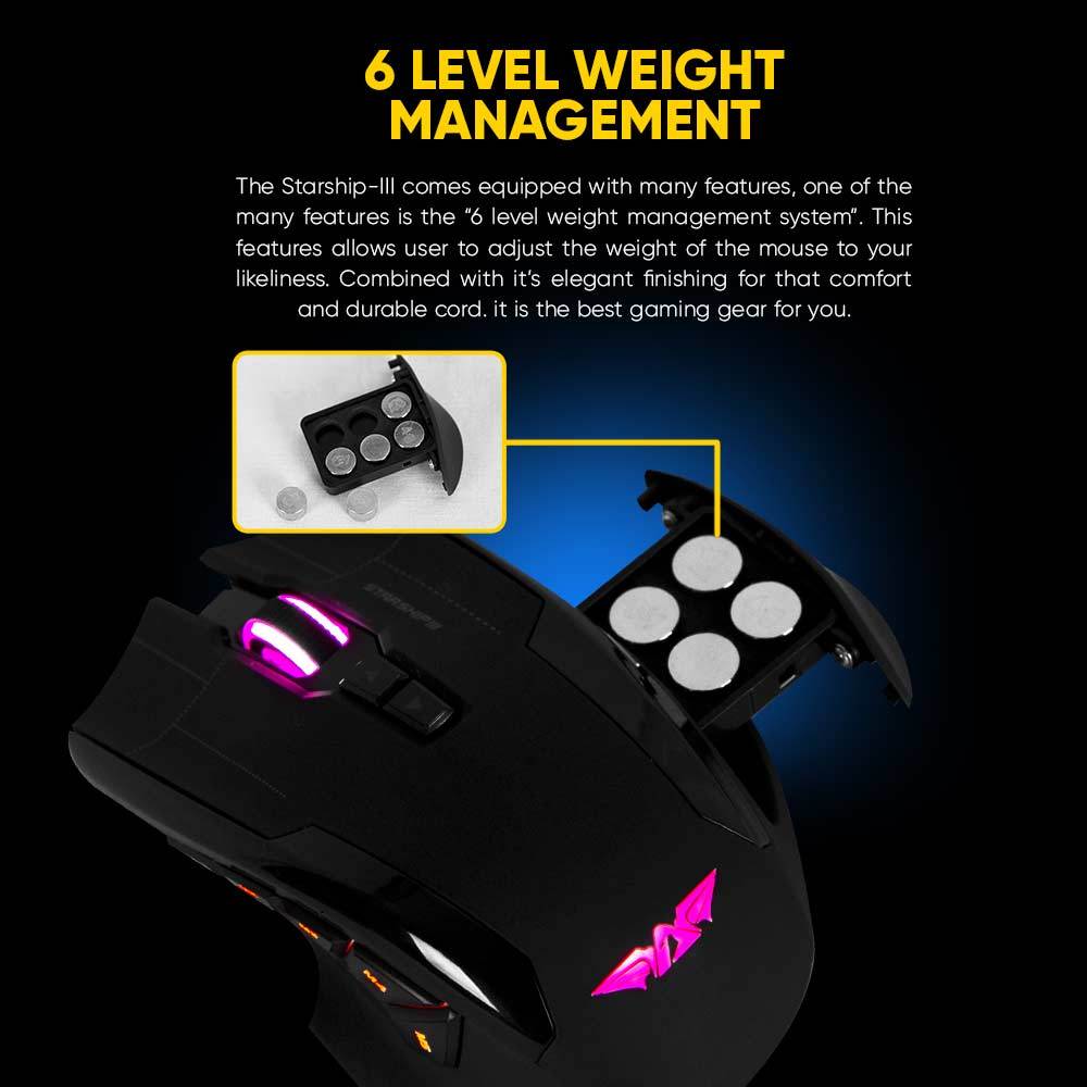 Armaggeddon Starship III Weight Management 10000 CPI Macroable 9 Button ...