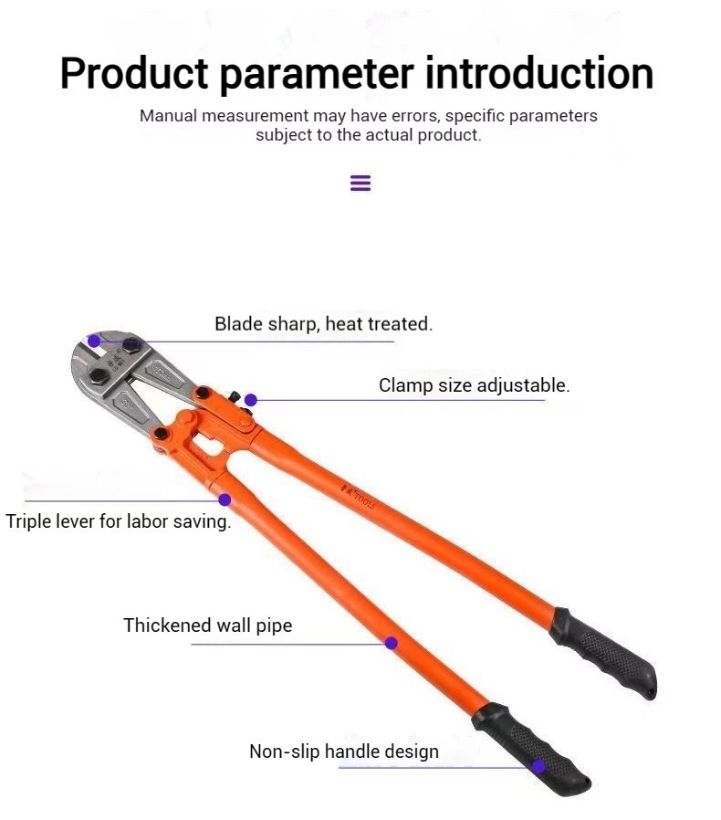 Wire Rope Cable Cutter Cutters Cutting Heavy Duty Cut Pliers Lead Hand ...