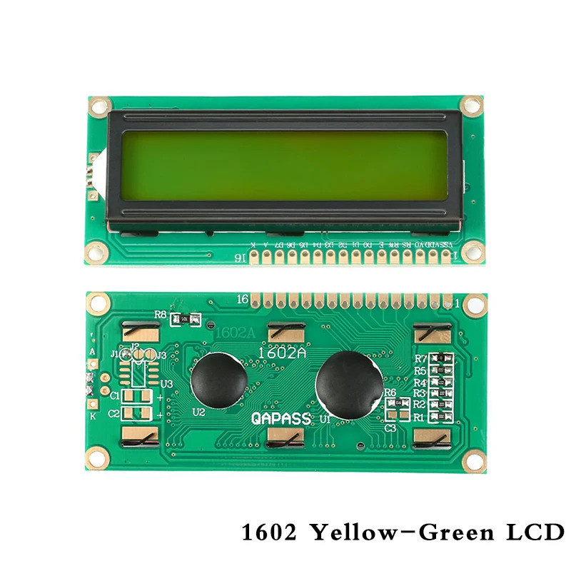 1602 LCD Module Blue Yellow-Green Screen IIC I2C LCD1602 1602A Display ...