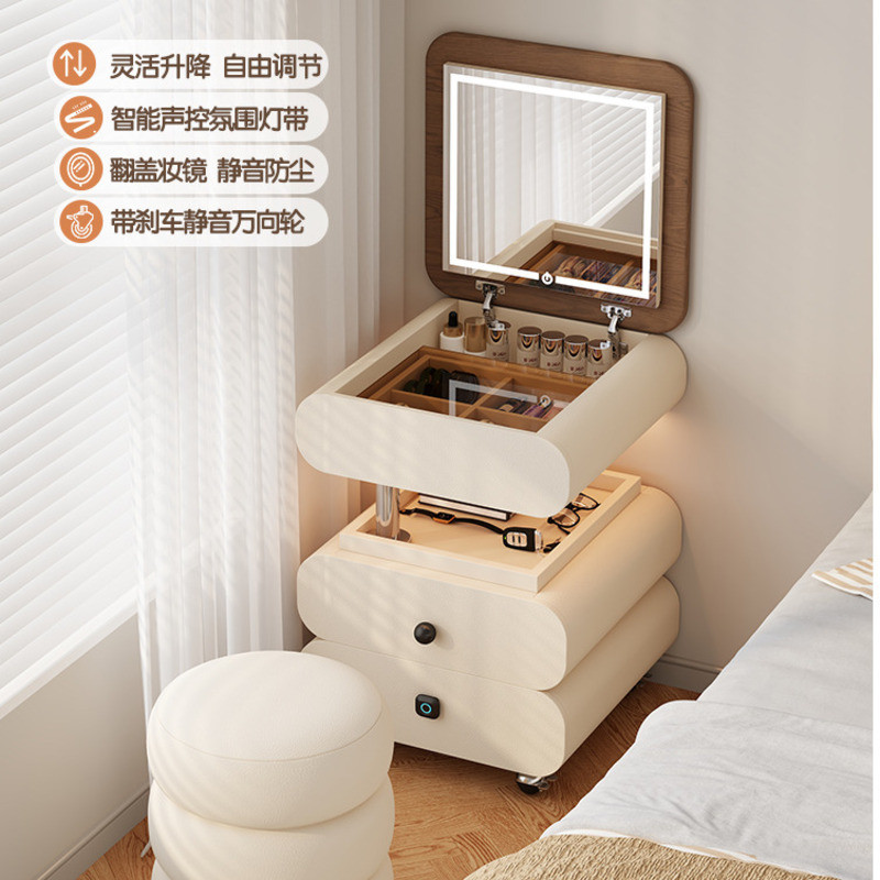 Dressing Table Cream Style Movable Lifting Dressing Table Intelligent ...