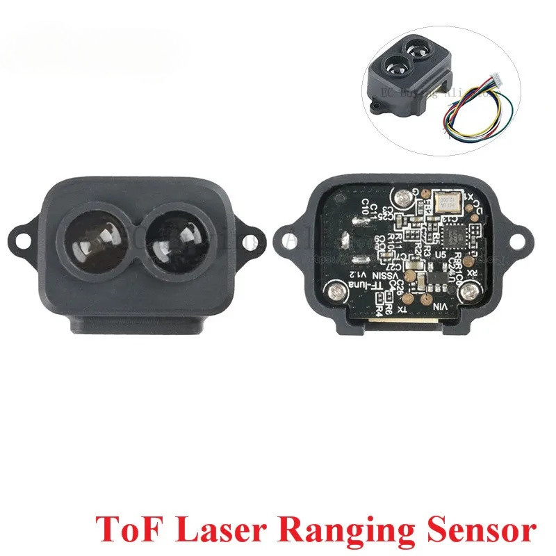 TF-Luna Lidar Ranging Sensor Module ToF Laser Range Finder Single-Point ...