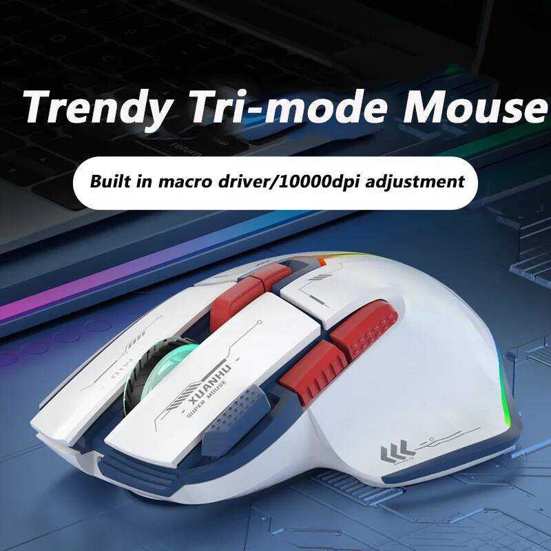 Wireless Mouse 2.4G Bluetooth Macro Definition Mecha Wind Electric ...