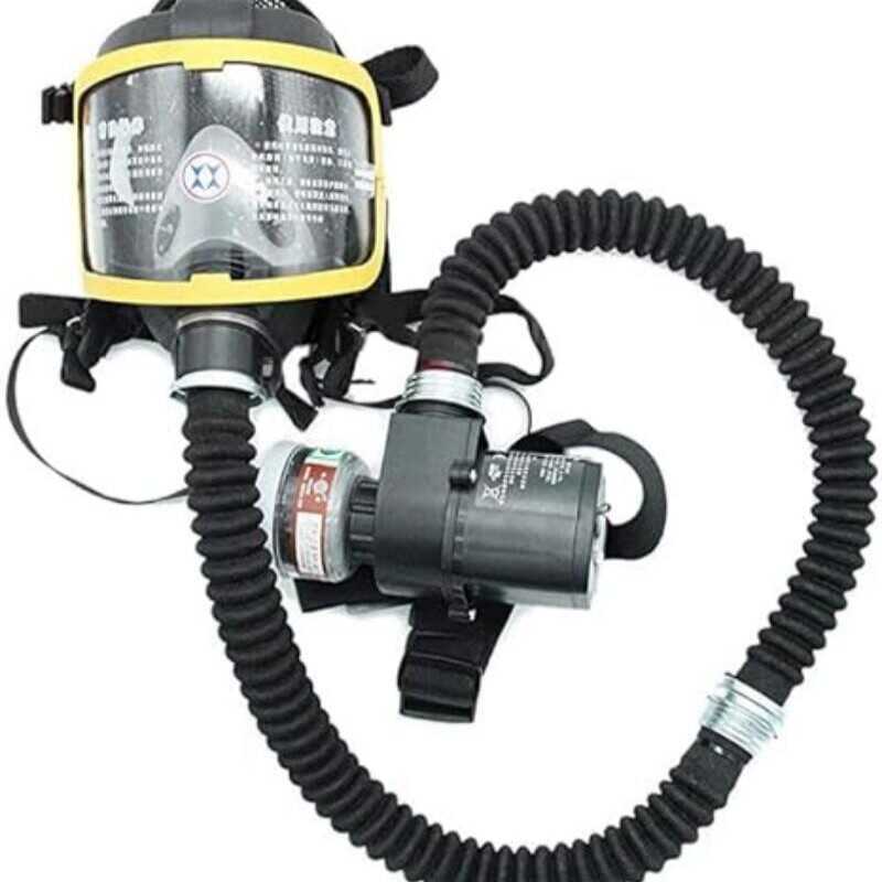 Rechargeable Portable Electric Auxiliary Air Supply Gas Mask Long Tube ...