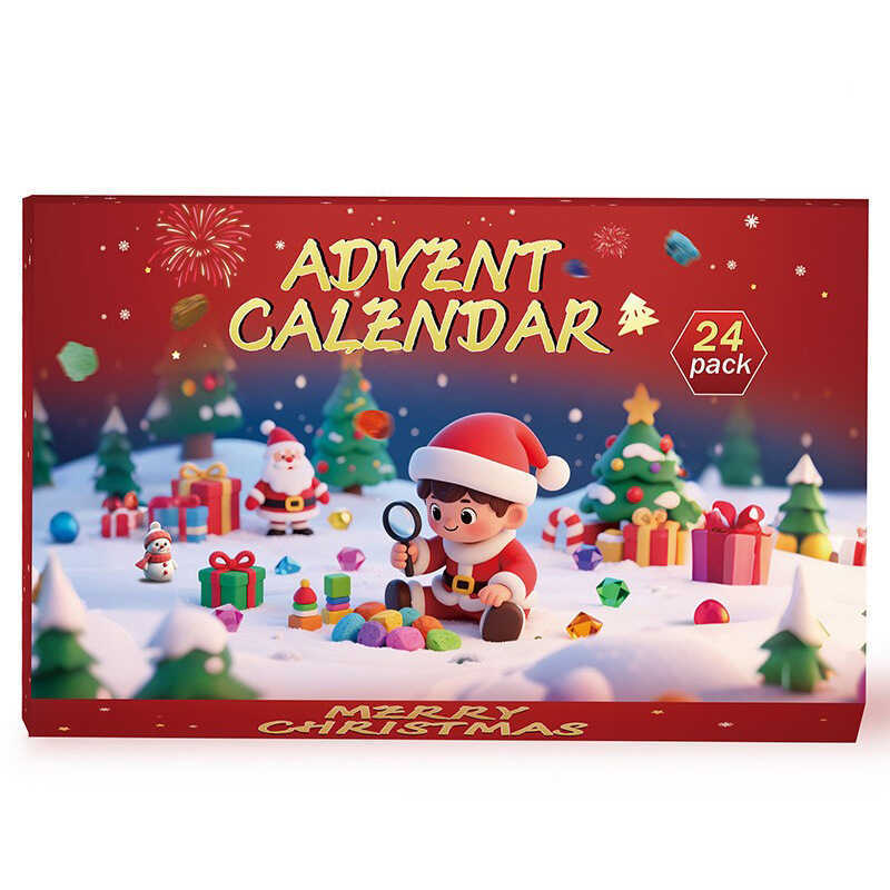 24 Days Christmas Countdown Calendar Natural Crystal Rough Stone ...