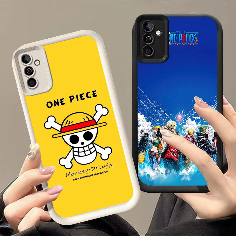 DJ-36 One Piece Luffy Silicone Casing black and white for Samsung A35 ...