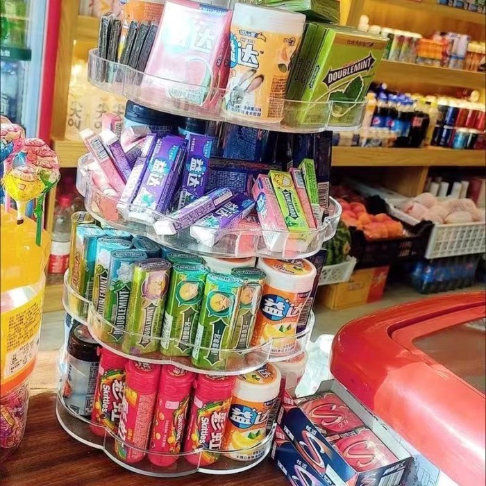 Rotating Supermarket Storage Rack Convenience Store Display Rack ...