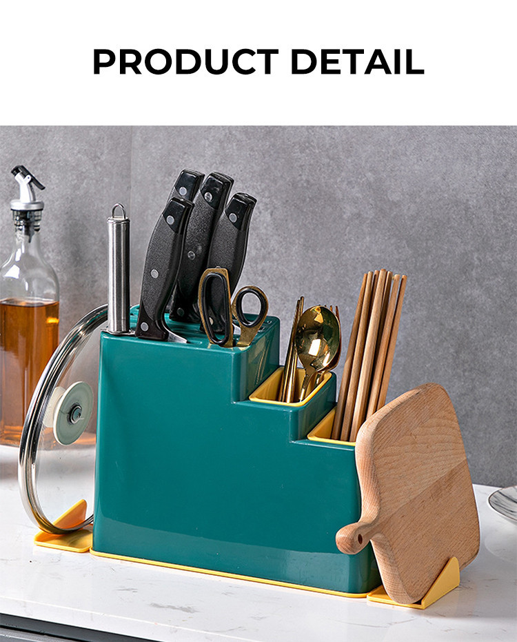 Kitchen Storage Knife Holder Multifunction Knife Rack Grinding Stone ...