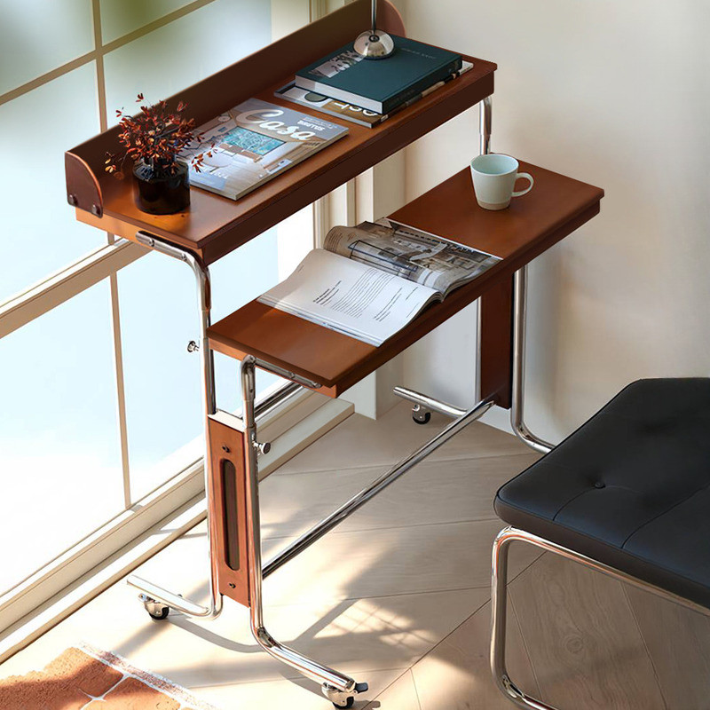 Adjustable Computer Table Narrow Book Table Solid Wood Laptop Table ...