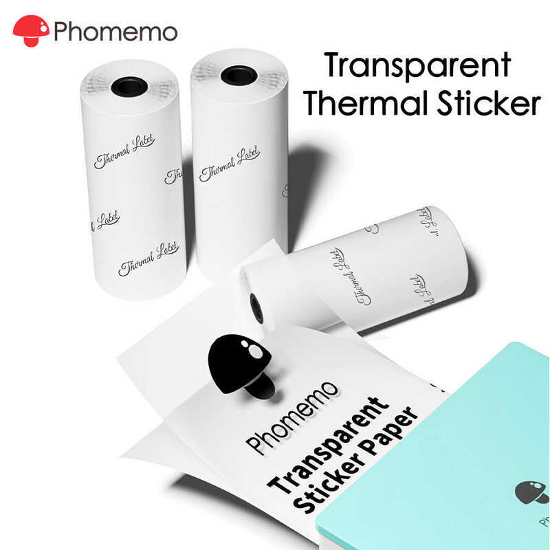Phomemo 50mm Transparent Continuous Label Sticker For M02/T02/M03/M04S ...