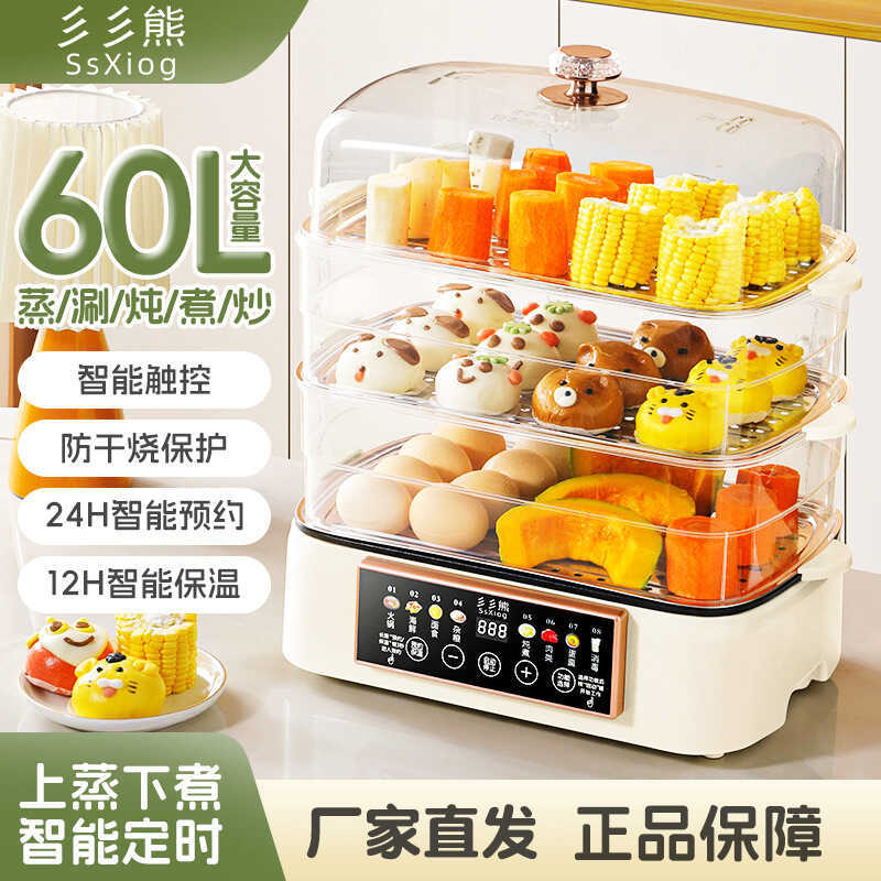 Electric Steamer Multifunctional Household Mini Small Steamer Steamer ...