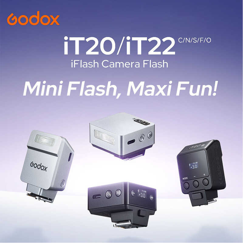 Flash TTL Godox IT22-O Per Olympus Panasonic – Mini Speedlight Compatto Con 700 Scatti, Ricarica 1.5s, Accessori Magnetici E Batteria USB-C