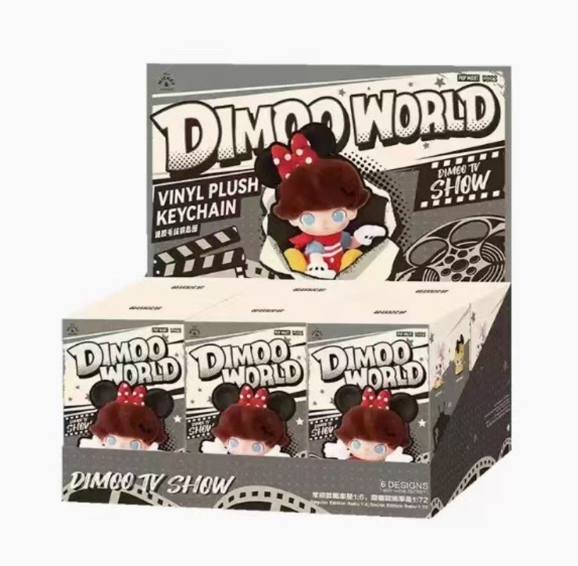 DIMOO WORLD Vinyl Plush Keychain DIMOO TV Show Minnie Donald Duck Plush ...