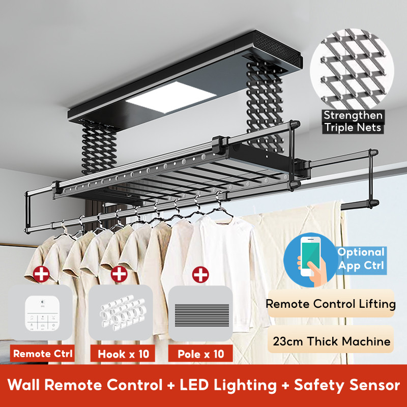 Automated Laundry Rack Smart System With Install / BTO Electric Clothes ...