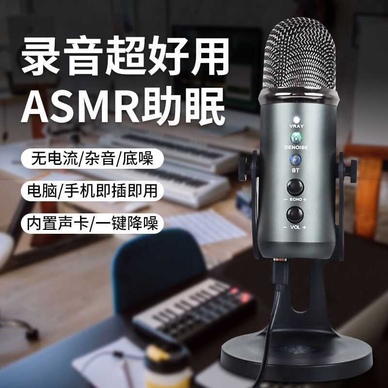 Usb microphone Live asmr Recording Microphone Voice Control Himalayan ...
