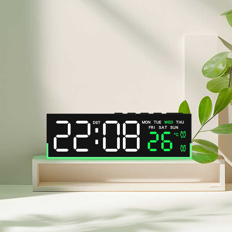 6681LED Alarm Clock Multifunctional Alarm Clock Simple Desktop Clock ...