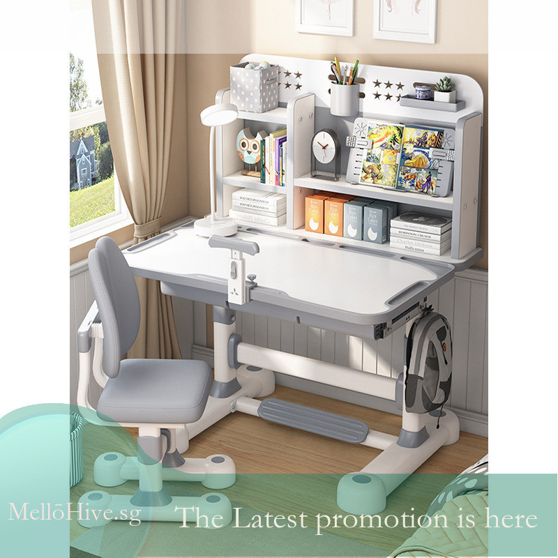 Study Table Ergonomic Kids Height Adjustable Student Desk Home Study ...
