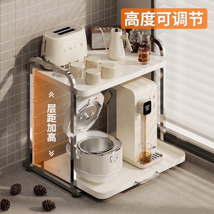 sHOT!! Stainless Steel Microwave Oven Rack Kitchen Appliances Oven Rice ...