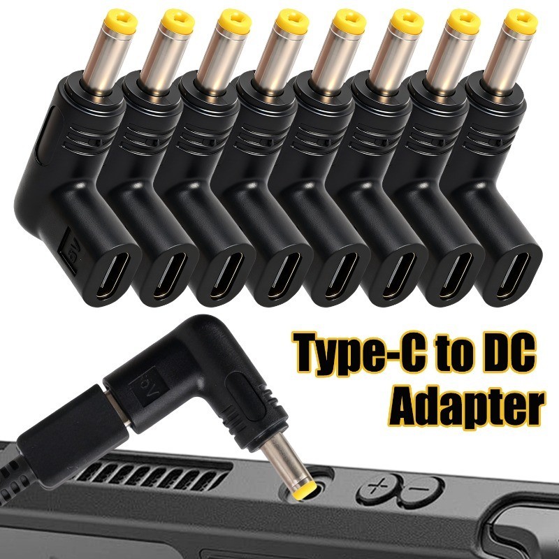 PSP 5V Type-C to DC Power Charging Adapter - DC Jack Plug Converter ...