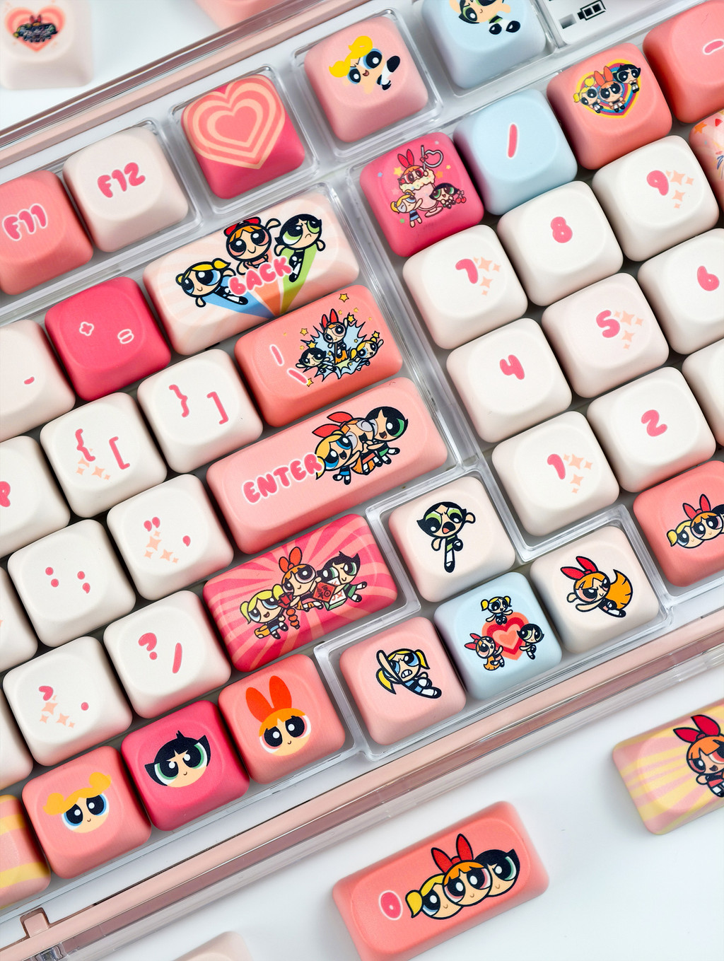The Powerpuff Girls Keycap MOA Profile 130 Keys PBT Dye Sublimation ...