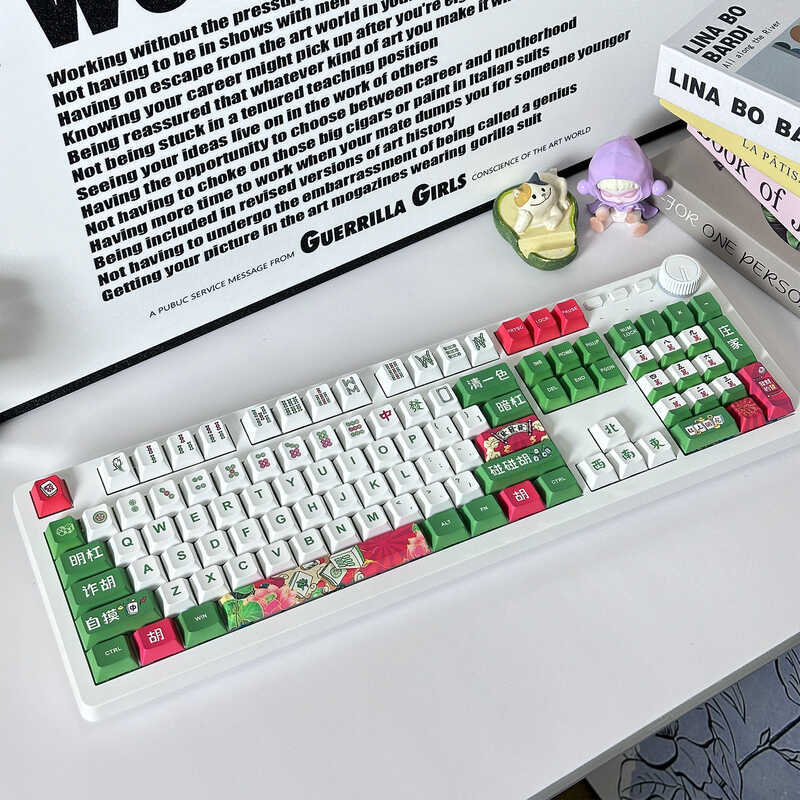 125-Key Original Factory Mahjong Keycap Full Set Mechanical Keyboard ...