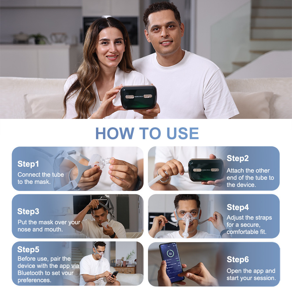 CPAP Machine Portable For Travel Sleep Apnea CPAP Machine Anti Snoring ...